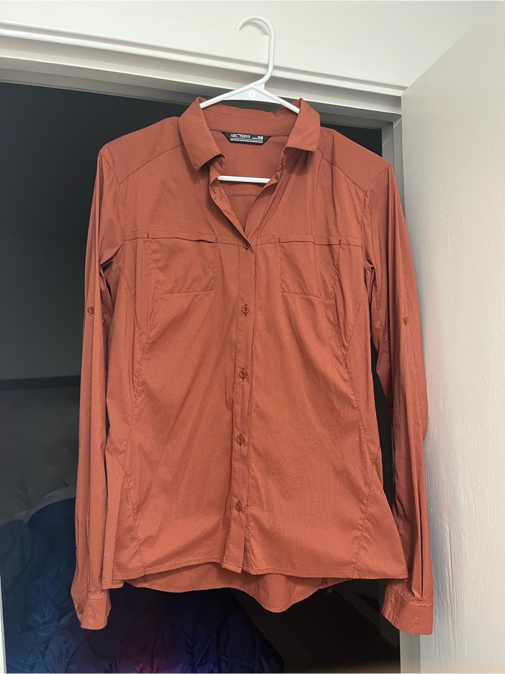 Arc'teryx Lightweight Rust Button-Up Sun Shirt